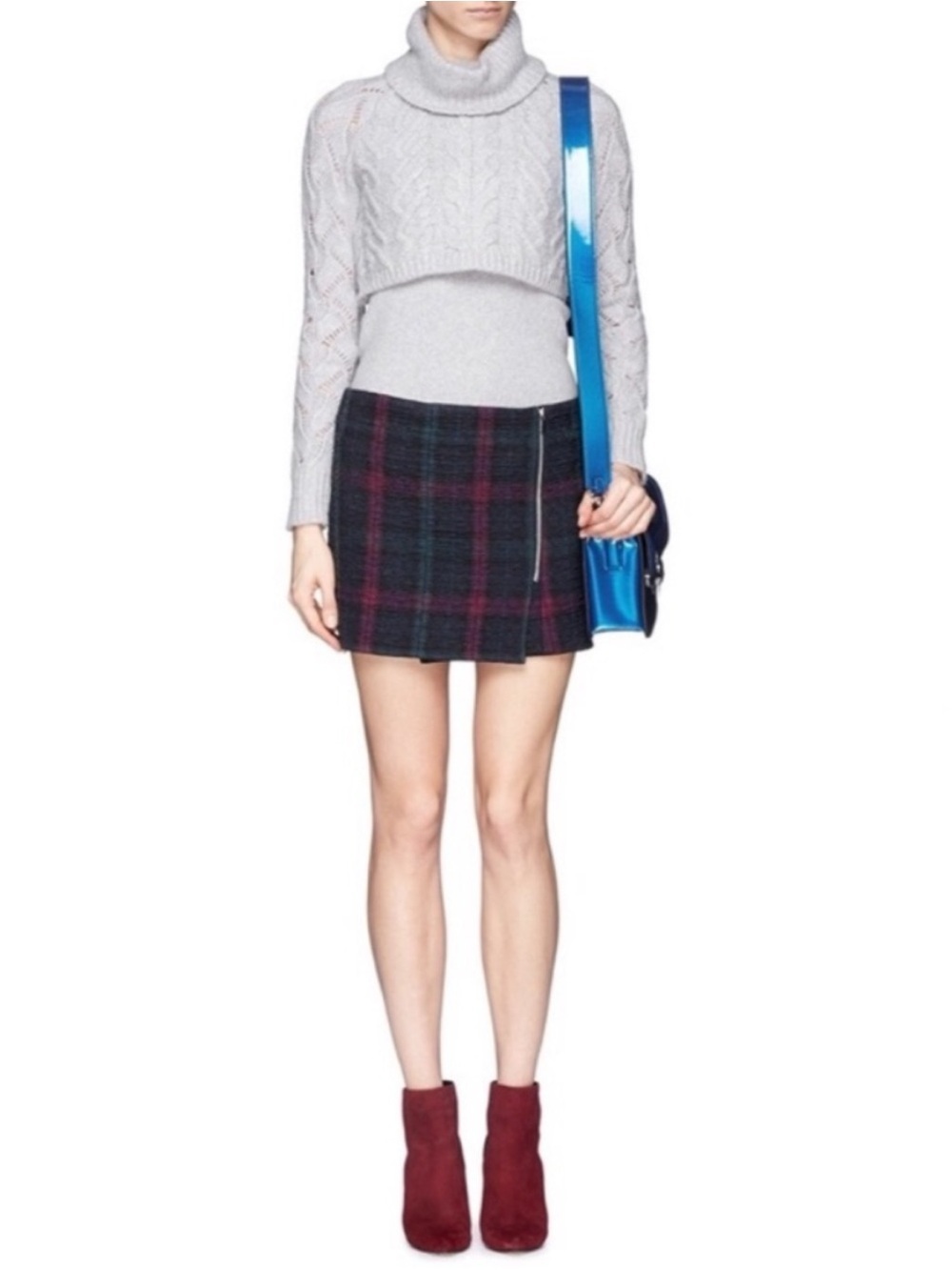 Elizabeth and James Keller Plaid Mini Skirt 2